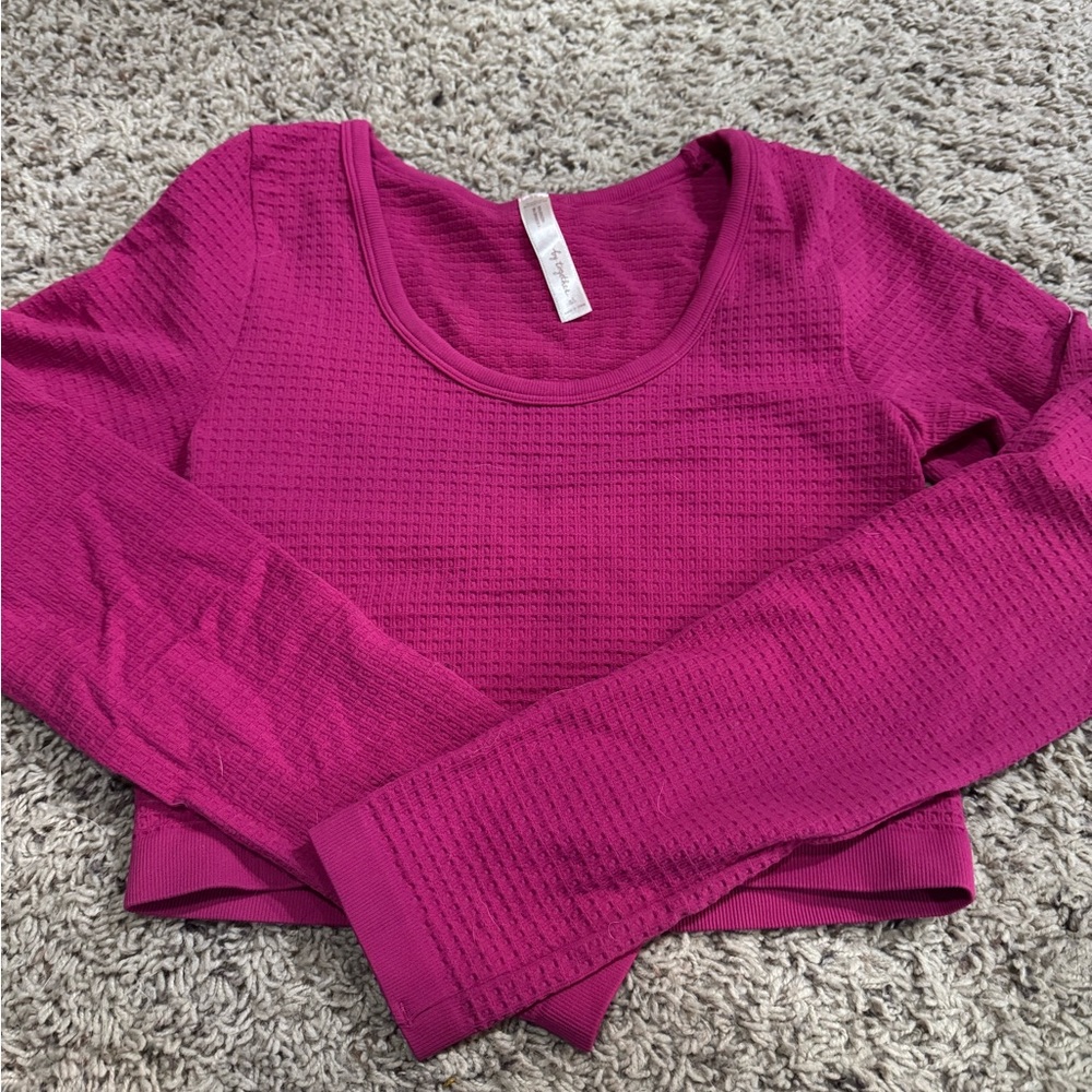 Women's Fuchsia Long Sleeve Top
